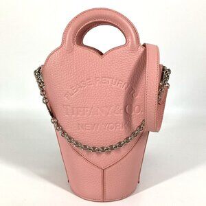 TIFFANY & CO. Pink Leather Shoulder Bag